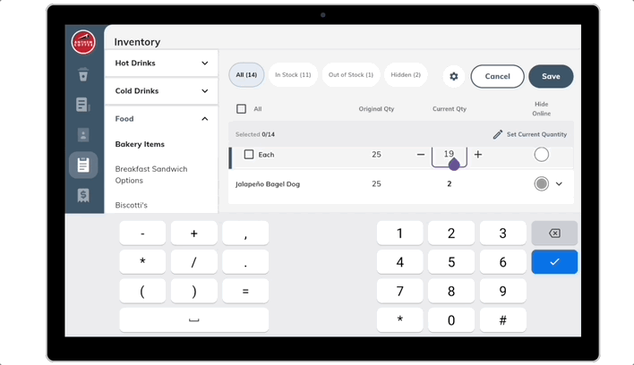 Inventory Quantities 