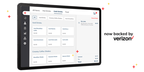 joe Point of Sale tablet backed by Verizon